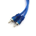 1 RCA Female To 2 Male Splitter Stereo Audio Y Adapter Cable Wire Connector. 