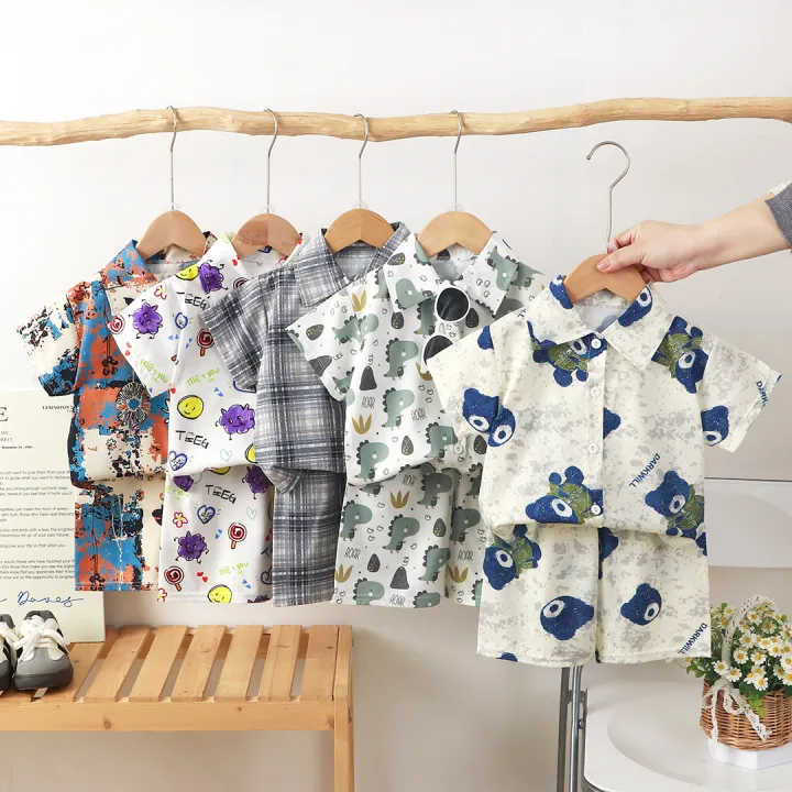 0-5Y%20Kids%20Baby%20Boy%20Clothes%20Summer%20Floral%20Print%20Sets%202Pcs%20Short%20Sleeve%20Shirt+Shorts%20Child%20Boy%20Beach%20Wear%20Casual%20Outfits%20-%20Image%203