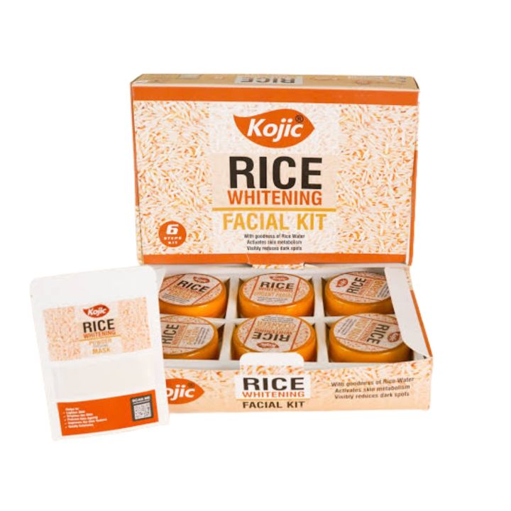 Kojic rice Facial Kit With Organic 7 in 1 Rice Powder 7 steps