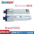 VSOL GPON OLT C+++ 20KM 7DB 8DB 9DB PON module SFP Modules SC port 1490/1310 Compatible With ZTE fiberhome. 