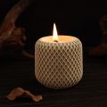 Concrete Mesh Irregular Candle Cup Silicone Mold DIY Mesh Gypsum Cement Tank Silicone Mold. 