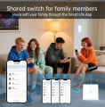 1 2 3 4 Gang WiFi RF 433mhz Touch Wall Light Smart Wireless with Switch 220V no Neutral EU Work With Tuya Alexa . 