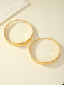 A Pair of Stylish, Simple, Light Luxury, and Exaggerated Metal Large Hoop Earrings.