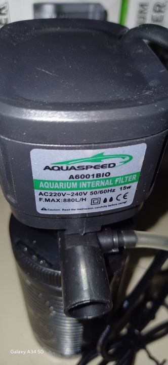AQUASPEED%20AQUARIUM%20INTERNAL%20FILTER%20A6001BIO%20AC220V-240V%2050/60Hz%2015w%20F.MAX%20:%20880L/H%20Authentic%20-%20Image%203