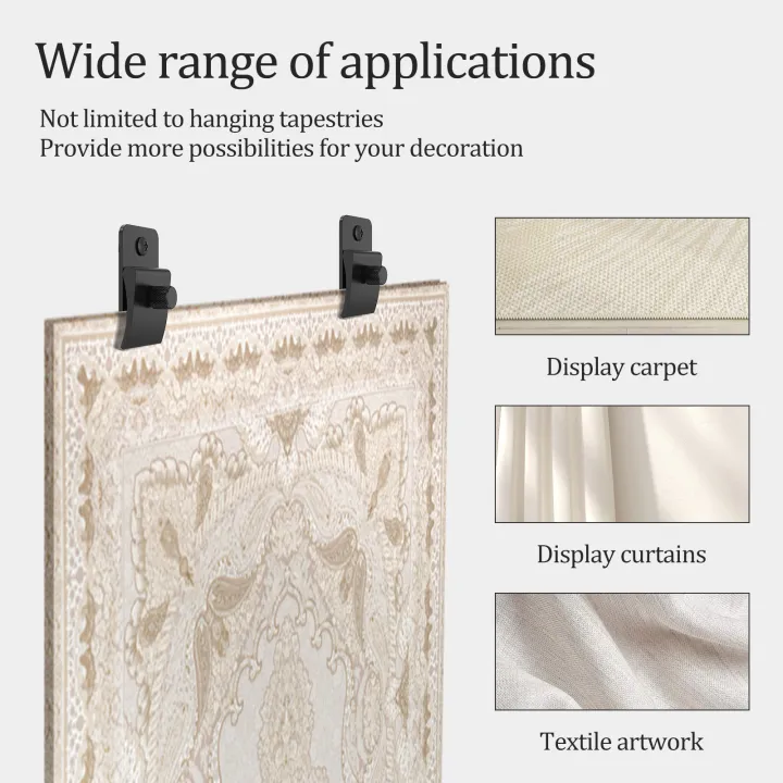 4%20Pack%20Tapestry%20Wall%20Hanging%20Clamps%20Multipurpose%20Easy%20to%20Install%20Textile%20Art%20Decoration%20Hangers%20Sturdy%20Tapestry%20Hangers%20Clamps%20-%20Image%203