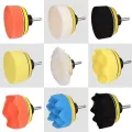 3inch Car Polishing Disc 6/7/8/11Pcs/Set Self-Adhesive Wool Wheel Polishing Pad Waxing Sponge For Car Polisher Drill Adapter. 