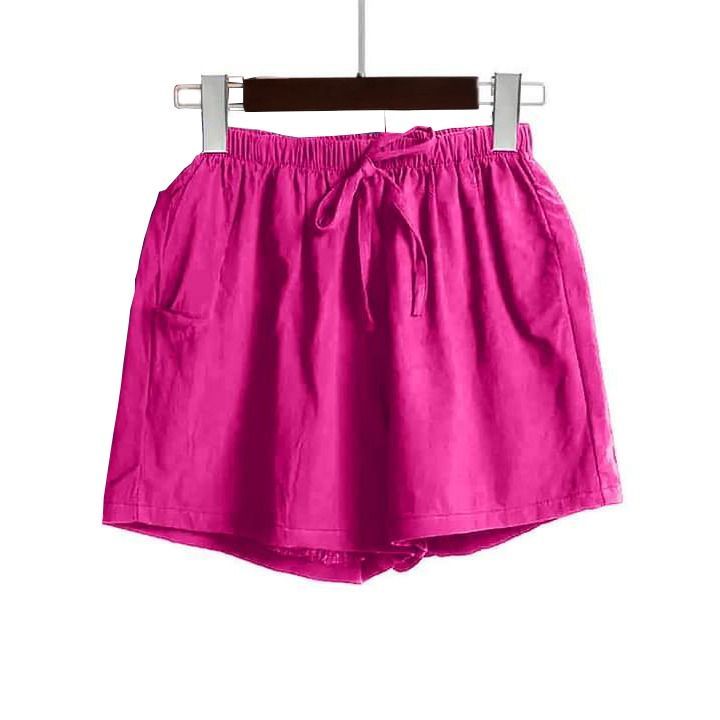 ladies casual linen shorts