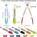 7/9/12inch Silicone Kitchen BBQ Tongs Stainless Steel Locking Cooking Tongs with Silicone Tips Non-Slip Food Tongs for Cooking. 