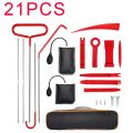 21/18PCS Car Door Tool Kit Inflatable Air Pump Auto Window Door Open Fixing Gripper Tools Long Reach Kits with Carrying Bag. 