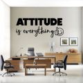 Attitude is everything Motivational Quote Design Self Adhesive Wall Sticker Decal For Office, Travelers, Room, Shops, Gym, Boys, Fitness Center, Clubs, home , Interior, Decoration, Decor Lovers. 