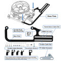 Throttle Cable Mount Bracket Cable Mounting Kit 304147 For EZ‑EFI For Automatic Transmission TV Cables GM 700R4 Transmissions. 