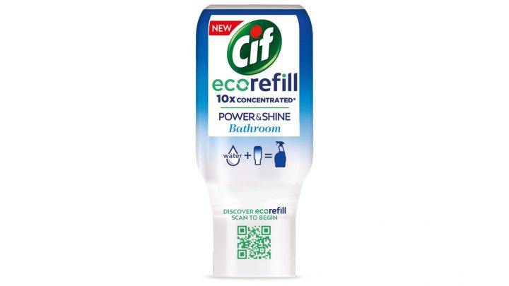 Cif Ecorefill 10x concentrated power and shine bathroom spray