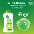 Dettol Body Wash Lasting Fresh 250ml +Loofah.