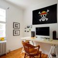 One Piece 90*150CM Polyester Pirate Monkey D.Luffy Skull Flag One Piece straw hat pirates Trumpet banner flag.