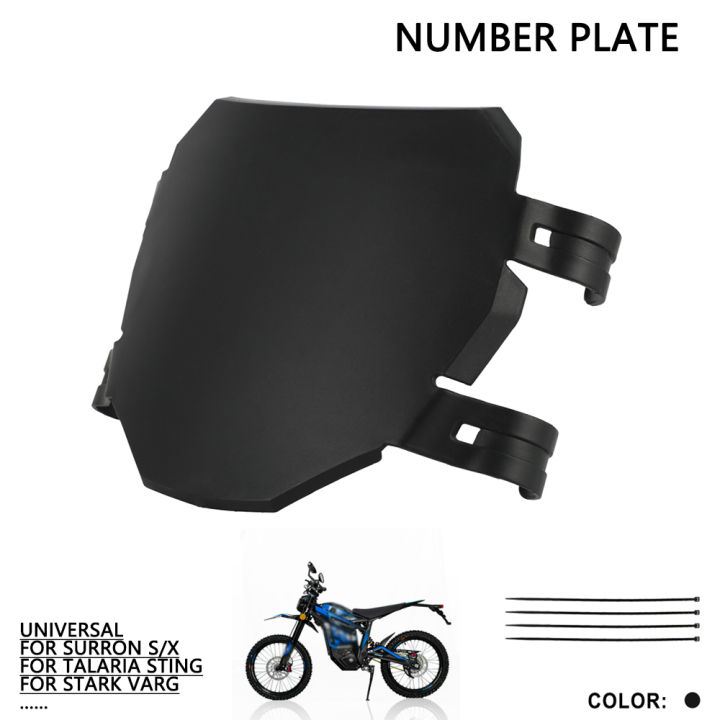 Universal Number Plate Front License Registration Plate For Surron S X Motorcycles Accessories For Talaria Sting Stark Varg
