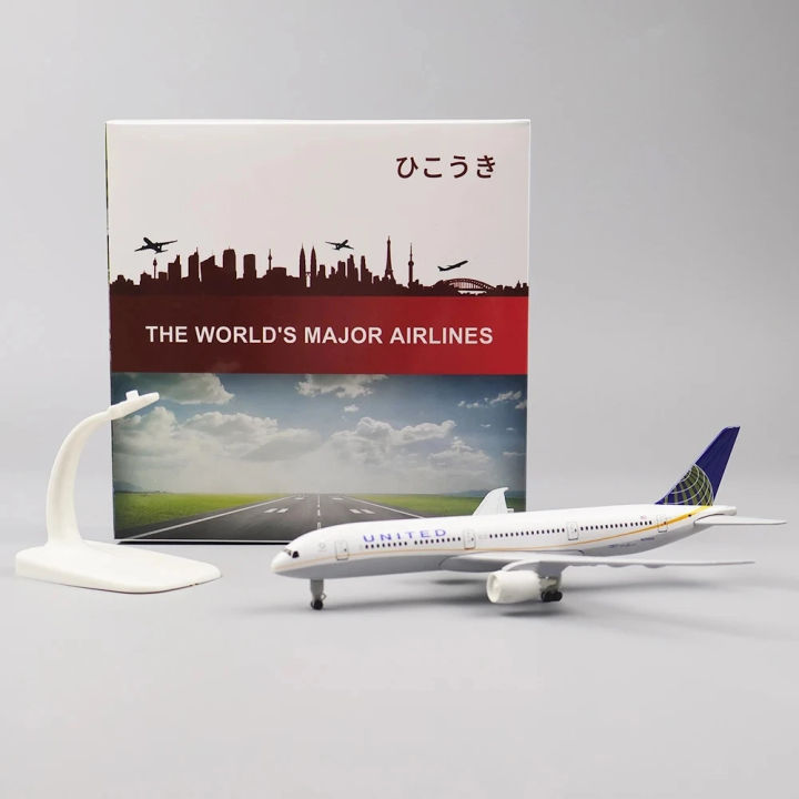 Airplane model B787 United Replica Model Miniature Plane Aircraft ...