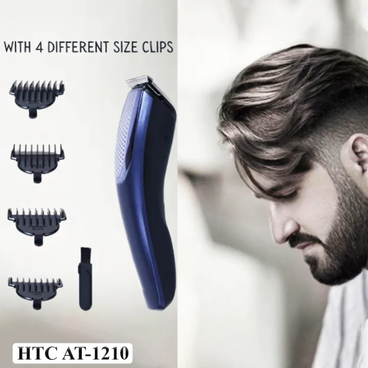 HTC%20AT-1210%20Professional%20Rechargeable%20Hair%20Clipper%20&%20Beard%20Trimmer%20for%20Men%20%E2%80%93%20Precision%20Blades,%20Grooming%20Kit%20-%20Image%202