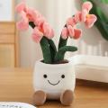 35cm Flowerpot Figurine Simulation Filled Plush Toy Figurine Cartoon Anime Cute Pillow Fun Home Decoration Office Ornament.