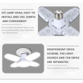 E27 Fan Shape Foldable 28W LED Bulb AC220V/110V Deformation for Home Ceiling Lights Warehouse and Garage White Light 6500K Bulb. 