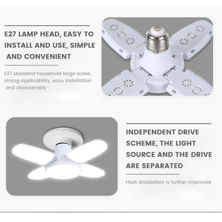 E27%20Fan%20Shape%20Foldable%2028W%20LED%20Bulb%20AC220V/110V%20Deformation%20for%20Home%20Ceiling%20Lights%20Warehouse%20and%20Garage%20White%20Light%206500K%20Bulb%20-%20Image%203