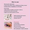 3D Eyes Face Makeup Temporary Tattoo Self Adhesive Clear Water Drop Stickers Festival Body Art Decorations Nail Art Accessories. 