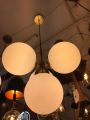Luxury White Glass Ball Chandelier Post-modern Simple Nordic Italian Dining Bedroom Spherical Molecular Pendant Light. 
