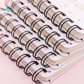 A7 Pocket Book Notebooks Small Flower Love Small Cute Side Flip Coil Book Student Mini Portable Flip Notepad. 