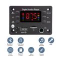 DC 5V 12V Bluetooth 5.0 MP3 WMA WAV APE Decoder Board Hands-free Car Audio Microphone USB TF FM Radio Mp3 Music Player Speaker. 