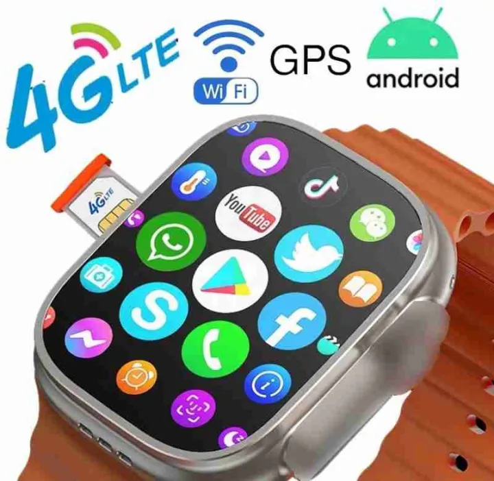 New S8 Ultra 4G Smart Watch Wifi GPS 4G Network 1GB Ram 16GB Storage Daraz .np