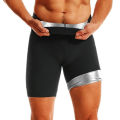 Men Sweat Sauna Shorts Body Shaper Fat Burning High Waist Trainer Shapewear Slimming Pants Fitness Running Sports Pants.