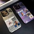 B-Bad Bunny Art Album Phone Case For IPhone 17 16 15 14 13 12 11 Pro Max Air Multicolor Matte Laser Metallic Aurora Funda. 