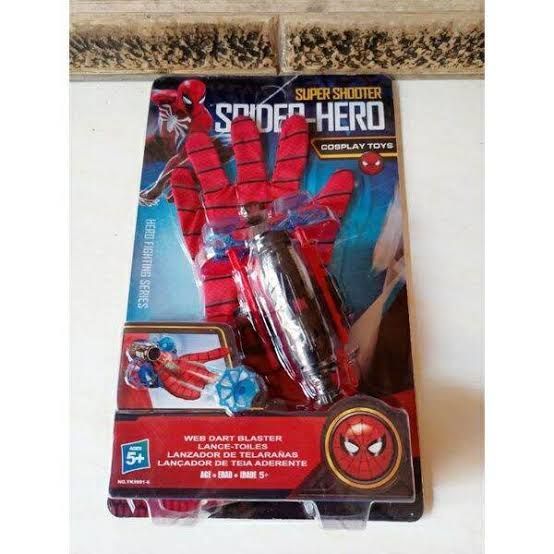 Spiderman Web discharge toy for Kids Silly String,Spider Role-Play Toy,Hero Launcherr Spider Kids Plastic Cosplay Glove Hero Movie Launcherr Wrist Toy Set for Kids Boys Costume Cosplay Gift (1 Set)