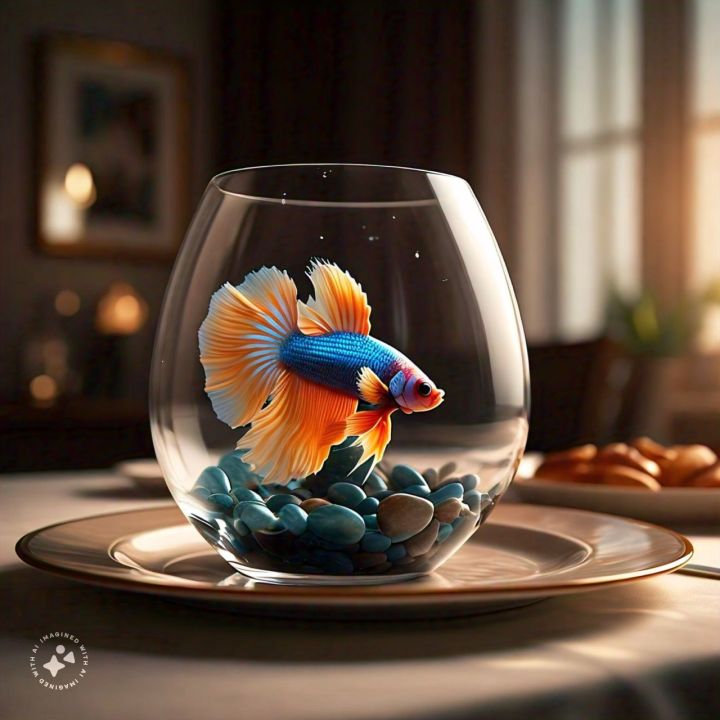 Betta fish Bowl/ Glass Bowl for mini planted terrarium, planted