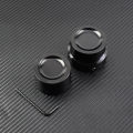 Black Rear Axle Nut Covers Cap For Harley Sportster XL 883 1200 Dyna Softail Fat Boy Touring Street Road Electra Tri Glide. 