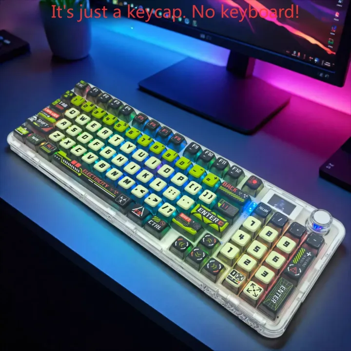 Pudding%20Keycap%20Apocalypse%20Biochemical%20Four%20Sided%20Transparent%20PBT%20125%20Keys%20for%2061%2068%2075%2084%2087%2089%2096%2098%20100%20Mechanical%20Keyboard%20-%20Image%202