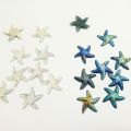 20 Pcs Plastic Star Fish Flower Shape, Beads FlatBack, 20 mm, With Holes. 