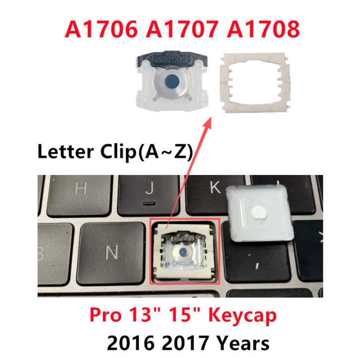 Letter keys Keycaps Hinges For Macbook Pro A1706 A1707 A1708 2016 2017 ...