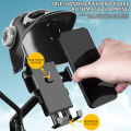 Motorcycle Phone Holder Cute Helmet Shaped Sun Visor Rainproof Handlebar Mirror Base Phone Brackets For Cell Phone Navigation.