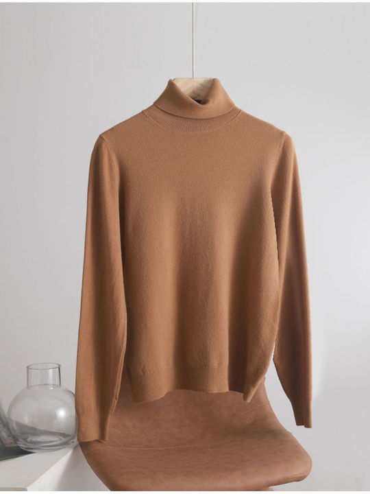 autumn%20winter%20Basic%20Slim%20soft%20solid%20color%20turtleneck%20Sweater%20knitted%20Pullover%20Women%20Casual%20Long%20Sleeve%20chic%20bottom%20Sweater%20top%20-%20Image%207
