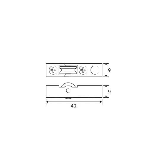 8%20piece%20Showcase%20Roller%20for%20Display%20Sliding%20Glass%20Door%20Counter%20Cabinet%20Wheel%20Aluminium%20-%20Image%204