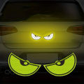Reflective Safety & Anime-Inspired Car Stickers - Cartoon Devil Eyes Design For Cars, Motorcycles, Bicycles ﻿. 