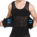 Mens Compression Vest Body Shaper Abdomen Tummy Slimming Sheath Shapewear Gynecomastia Underwear Corset Waist Trainer Tank Tops.