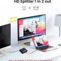 4K X 2K HDTV Switch Bi-Direction 2 Ports HDTV Splitter Switch For Laptop PC PS3/4 TV Box To Monitor TV Projector Adapter.