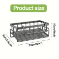 Sponge Holder for Kitchen Sink, Plastic Auto Draining Kitchen Sink Organizer, Sink Caddy with Removable Brush Holder. 