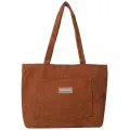 Women Corduroy Tote Bag with Pockets Compartments Large Capacity Shoulder Bags Casual Shopping Bag Handbags for School Work. 