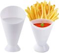 Premium Quality French Fries Dipping Cup Cone Ketchup Salad Cup ,good quality cup , double sided cup , stylish cup, gifts cup good quality salad and extra things cup. 