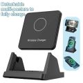 Wireless Charger Pad Stand Desktop Ultra-thin Mobile Phone Fast Charging Dock Station For iPhone 15 14 13 12 Samsung Xiaomi. 