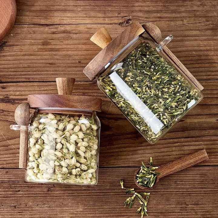 Coffee%20Bean%20Storage%20Jar%20Glass%20Sealed%20Containers%20Grains%20Jar%20with%20Wood%20Spoon%20Clear%20Spice%20Jars%20Kitchen%20Moisture-proof%20Storage%20Tank%20-%20Image%205