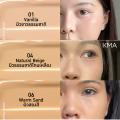 [Whole Box] Kma Foundation Sachet, Oil Control Coverage, Water Resist Liquid Foundation 5 Ml. (1 Box Has 6 Packets). 
