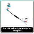 MEKEDE Car Radio Dual Antenna With Amplifier Adapter For Volkswagen Skoda Octavia Golf 5 6 Touran Passat B6 Polo Jetta MK5 MK6. 